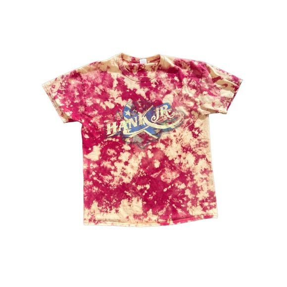 Hank Williams Jr. I Got Whiskey Bent With Hank Bleached Tour Tee - Picture 1 of 4